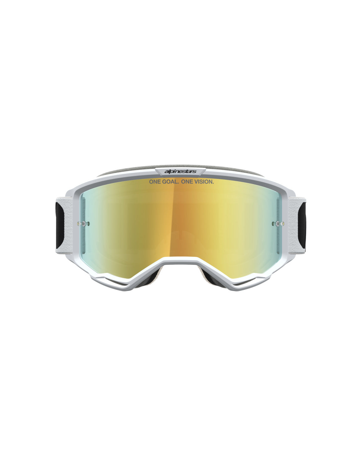 Brýle Alpinestars Vision 5 Rora černá/bílá, zrcadlové zlaté plexi