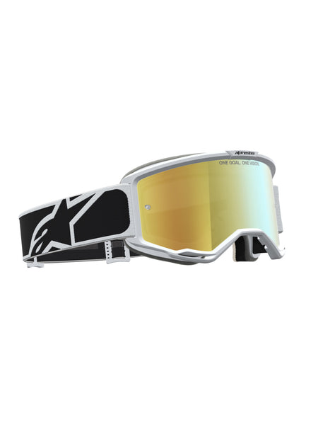 Brýle Alpinestars Vision 5 Rora černá/bílá, zrcadlové zlaté plexi