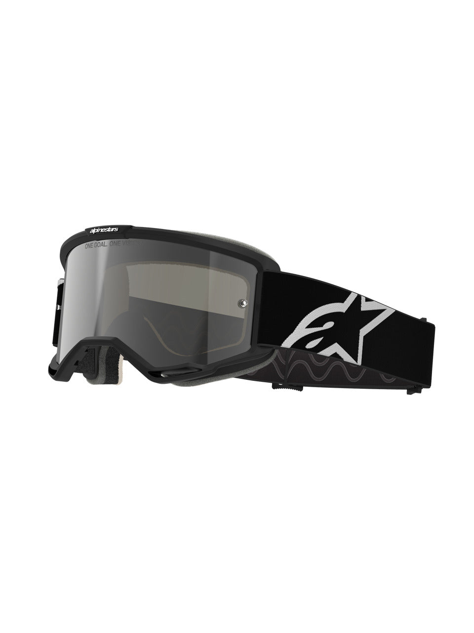 Brýle Alpinestars Vision 5 Corp 2 černá/bílá, zrcadlové stříbrné plexi
