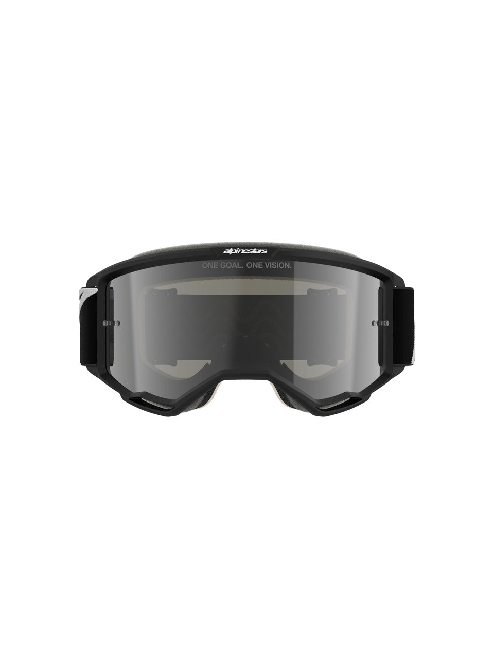 Brýle Alpinestars Vision 5 Corp 2 černá/bílá, zrcadlové stříbrné plexi