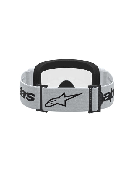 Brýle Alpinestars Vision 3 Wordmark bílá/černá, čiré plexi