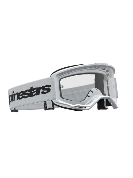 Brýle Alpinestars Vision 3 Wordmark bílá/černá, čiré plexi