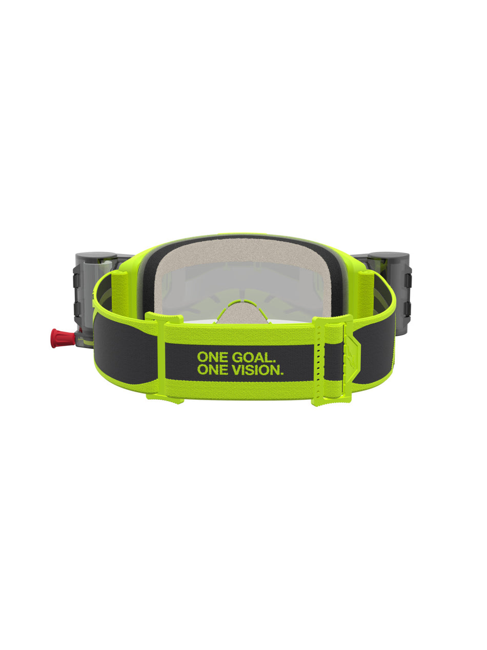 Brýle Alpinestars Vision 5 Rora ROLL-OFF Wide Vision žlutá fluo/černá, čiré plexi a roll-off systém