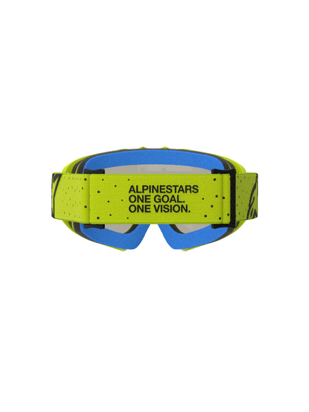 Dětské brýle Alpinestars Vision Youth Vesta žlutá fluo/černá, zrcadlové červené plexi