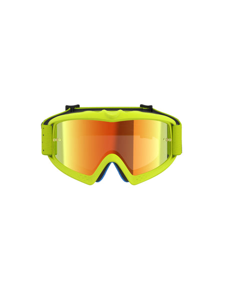 Dětské brýle Alpinestars Vision Youth Vesta žlutá fluo/černá, zrcadlové červené plexi