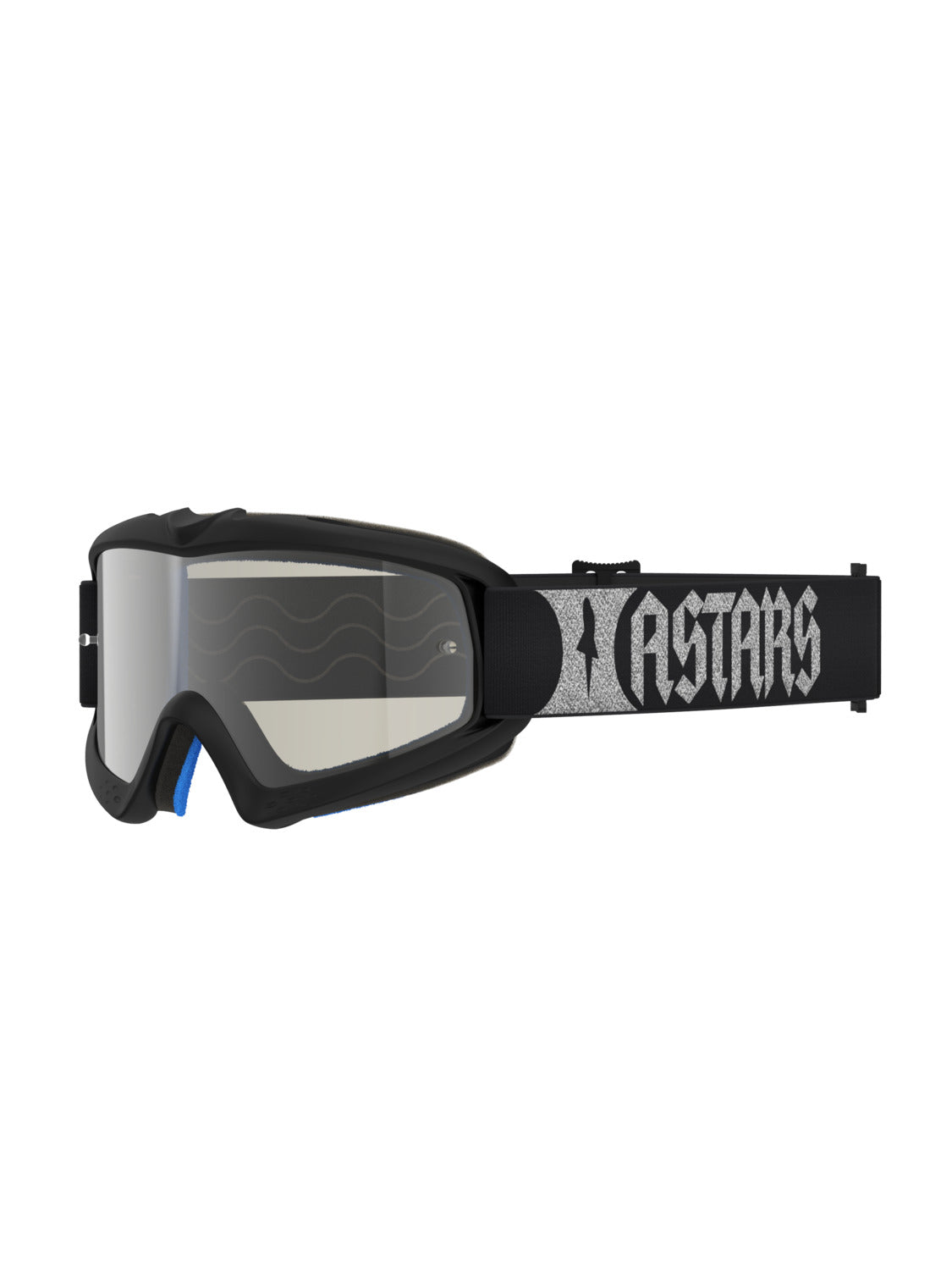 Dětské brýle Alpinestars Vision Youth Atrox černá/stříbrná, zrcadlové stříbrné plexi