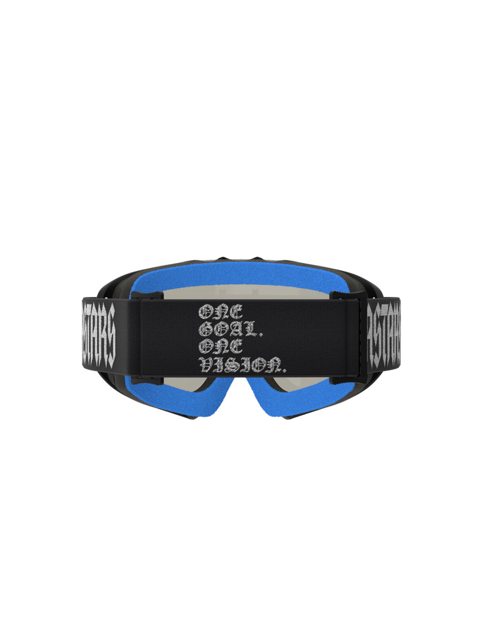 Dětské brýle Alpinestars Vision Youth Atrox černá/stříbrná, zrcadlové stříbrné plexi