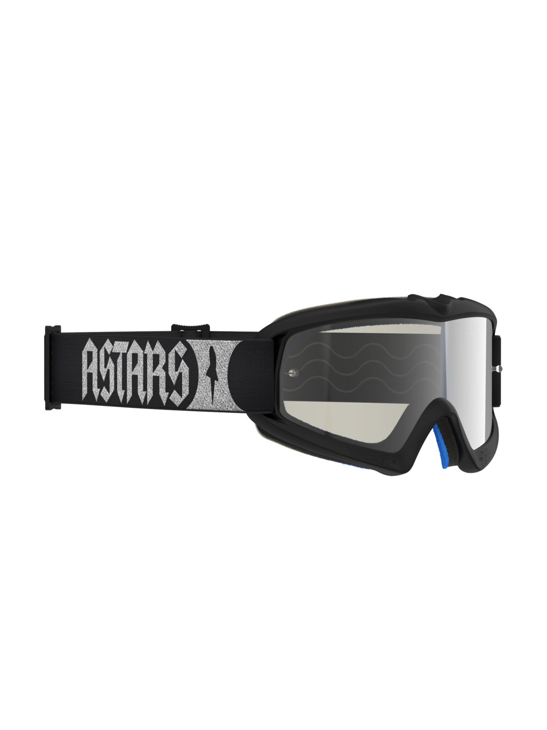 Dětské brýle Alpinestars Vision Youth Atrox černá/stříbrná, zrcadlové stříbrné plexi