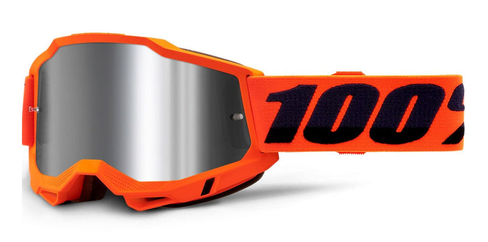 Brýle 100% Accuri 2 Orange, zrcadlové stříbrné plexi