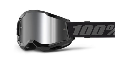 Brýle 100% Strata 2 NEW černé, stříbrné plexi