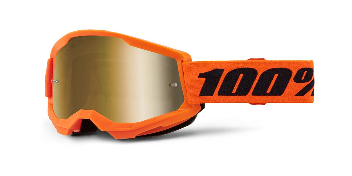Brýle 100% Strata 2 NEW oranžové, zlaté plexi