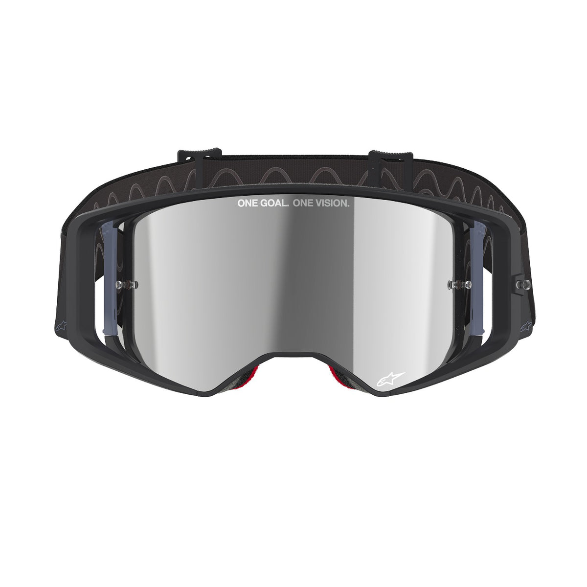Brýle Alpinestars Supertech Corp černá/šedá, zrcadlové stříbrné plexi