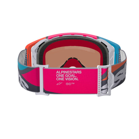 Brýle Alpinestars Supertech Stream šedá/multicolor, zrcadlové stříbrné plexi