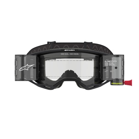 Brýle Alpinestars Vision 8 Corp ROLL-OFF Wide Vision černá, čiré plexi a roll-off systém