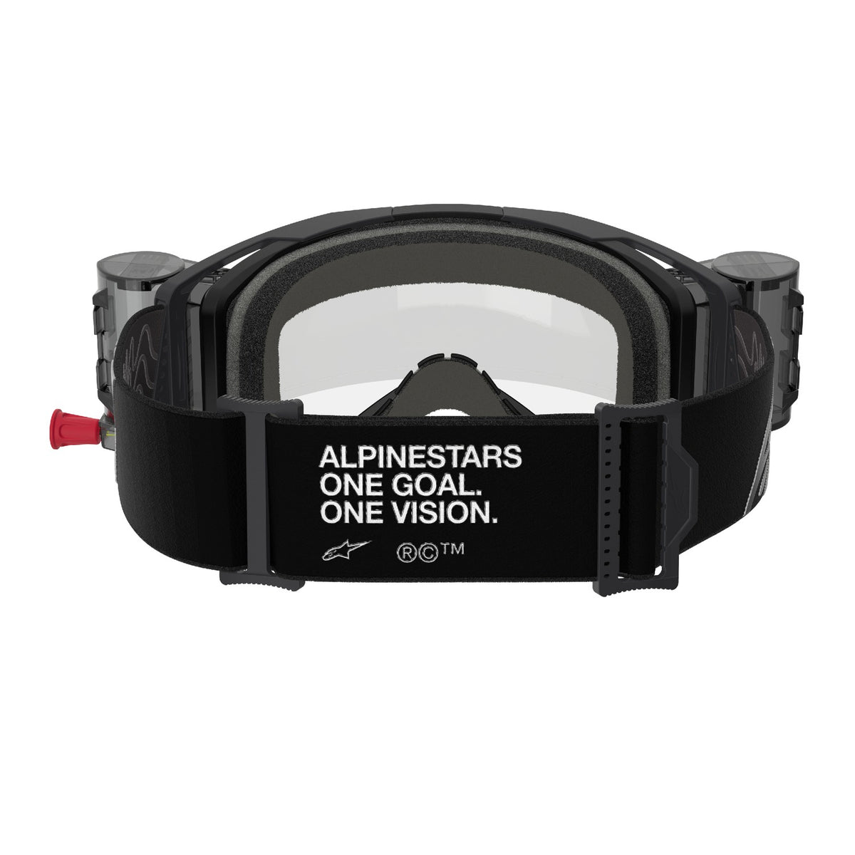Brýle Alpinestars Vision 8 Corp ROLL-OFF Wide Vision černá, čiré plexi a roll-off systém