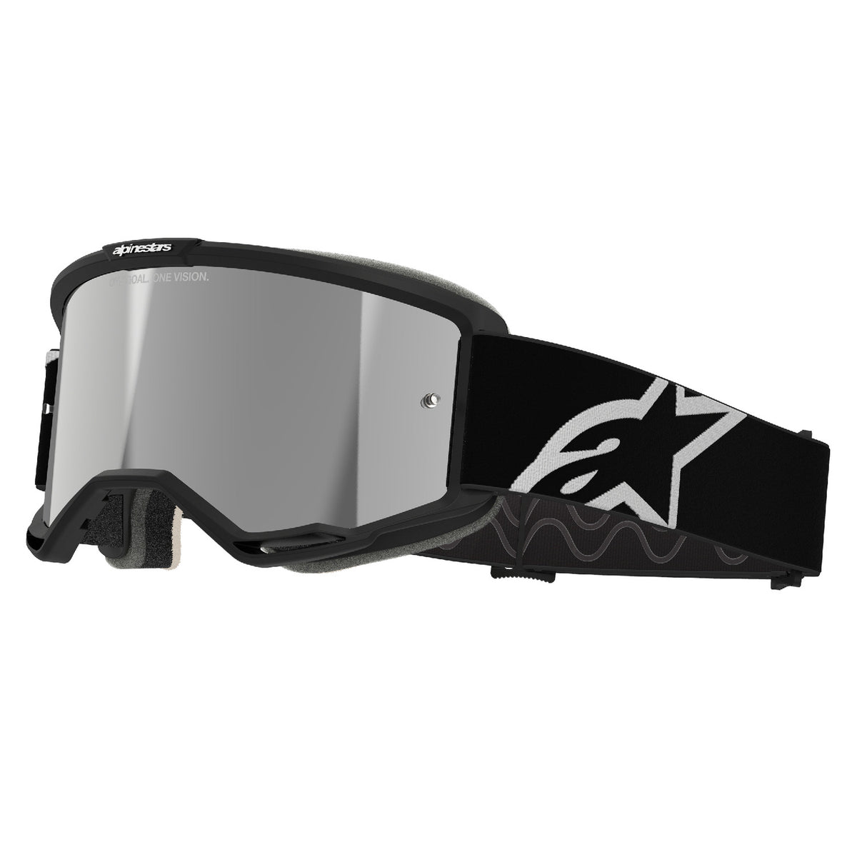 Brýle Alpinestars Vision 5 Corp černá, zrcadlové stříbrné plexi
