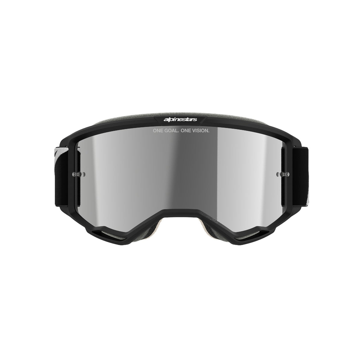Brýle Alpinestars Vision 5 Corp černá, zrcadlové stříbrné plexi
