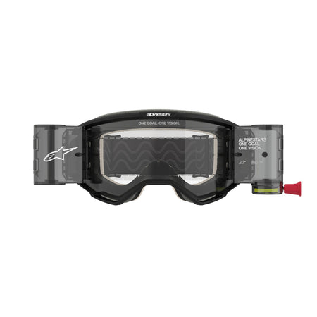 Brýle Alpinestars Vision 5 Corp ROLL-OFF Wide Vision černá, čiré plexi a roll-off systém