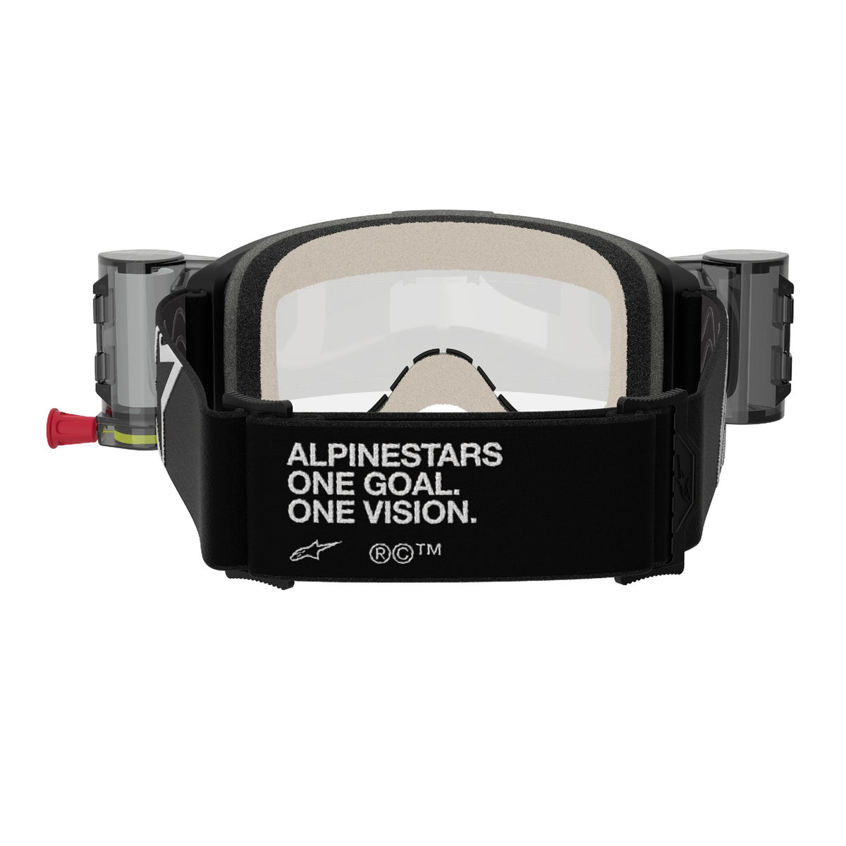 Brýle Alpinestars Vision 5 Corp ROLL-OFF Wide Vision černá, čiré plexi a roll-off systém