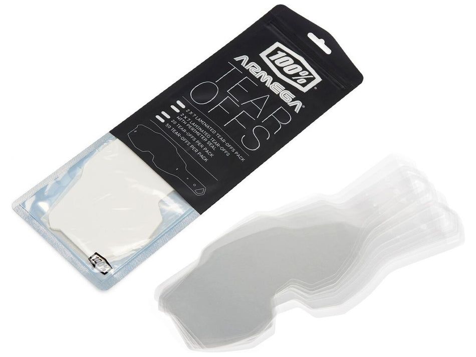 Strhávací slídy plexi 100% Standart pro brýle Armega 20 vrstev v balení, čiré