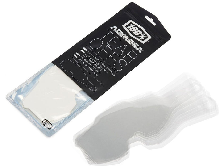 Strhávací slídy plexi 100% Standart pro brýle Armega 50 vrstev v balení, čiré