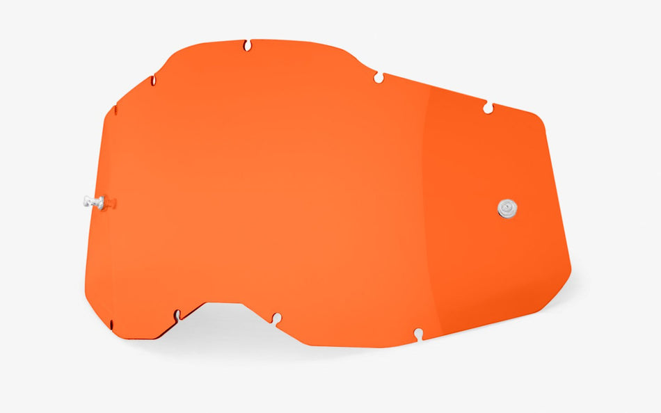Plexi 100% Racecraft 2/Accuri 2/Strata 2 oranžové, Anti-fog