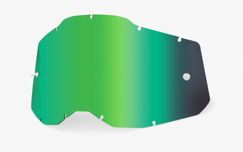 Plexi 100% Racecraft 2/Accuri 2/Strata 2 zelené chrom, Anti-fog