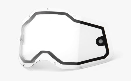 Plexi 100% Racecraft 2/Accuri 2/Strata 2 dvojité čiré, Anti-fog