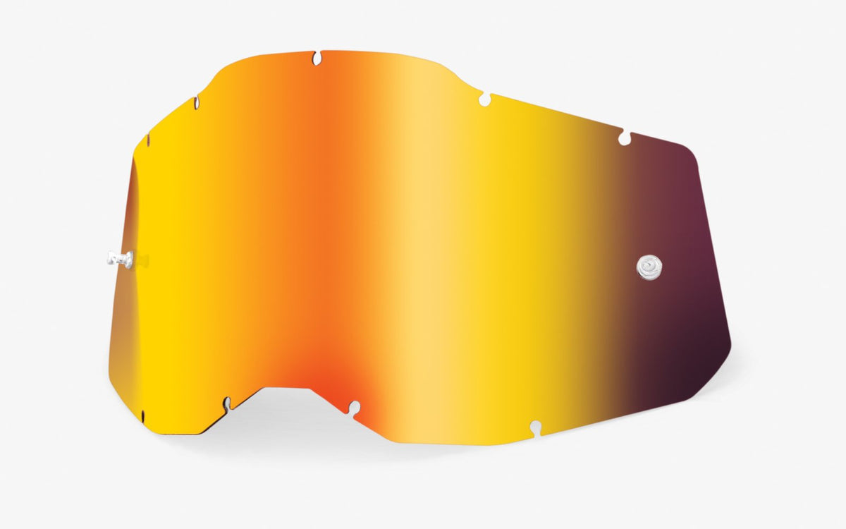 Dětské plexi 100% Accuri 2/Strata 2 červené chrom, Anti-fog
