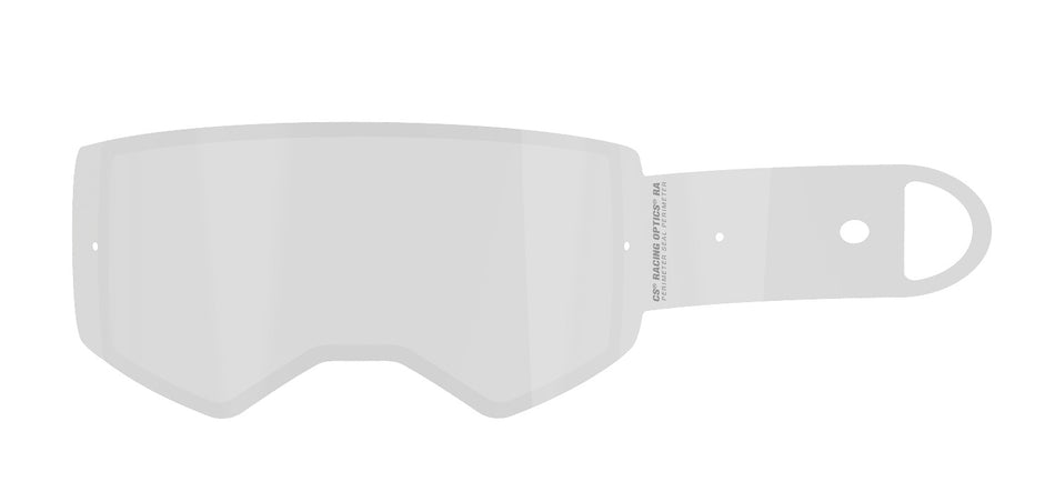 Strhávací slídy plexi Alpinestars Racing Laminované s Obvodovým Těsněním pro brýle Supertech 14 vrstev v balení, čiré