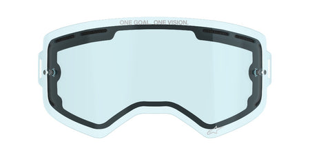 Plexi pro brýle Alpinestars Supertech dvojité antifog modré
