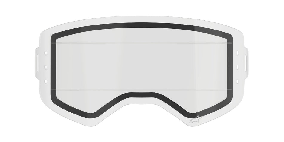 Plexi pro brýle Alpinestars Supertech dvojité antifog čiré pro systém roll-off