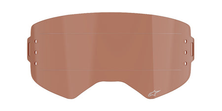 Plexi pro brýle Alpinestars Supertech oranžovo hnědá afterburn pro systém roll-off