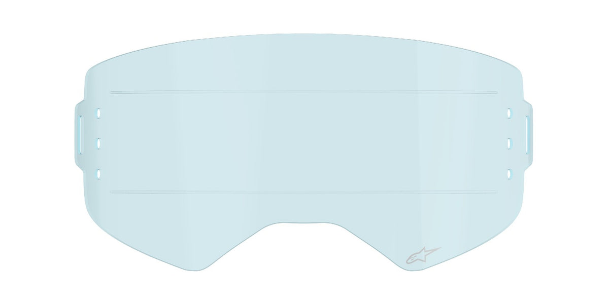 Plexi pro brýle Alpinestars Supertech modré pro systém roll-off