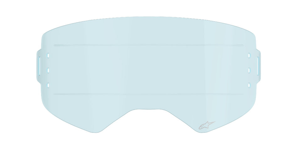 Plexi pro brýle Alpinestars Supertech modré pro systém roll-off
