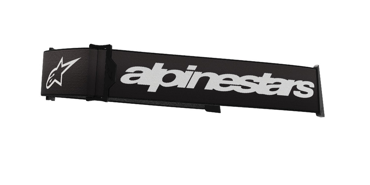 Náhradní textilní popruh pro brýle Alpinestars Supertech a Vision 8 černá/bílá