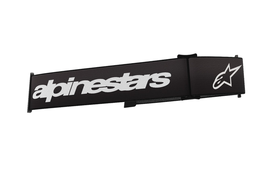 Náhradní textilní popruh pro brýle Alpinestars Supertech a Vision 8 černá/bílá
