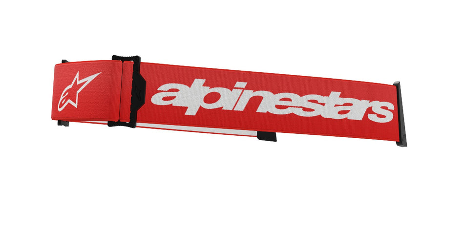 Náhradní textilní popruh pro brýle Alpinestars Supertech a Vision 8 červená/bílá