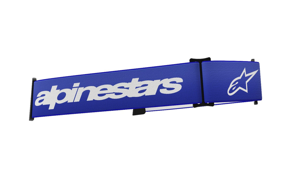 Náhradní textilní popruh pro brýle Alpinestars Supertech a Vision 8 modrá/bílá