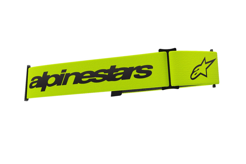 Náhradní textilní popruh pro brýle Alpinestars Supertech a Vision 8 žlutá fluo/černá