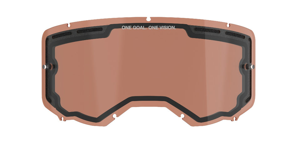 Plexi pro brýle Alpinestars Vision 8/5/3 dvojité antifog oranžovo hnědá afterburn