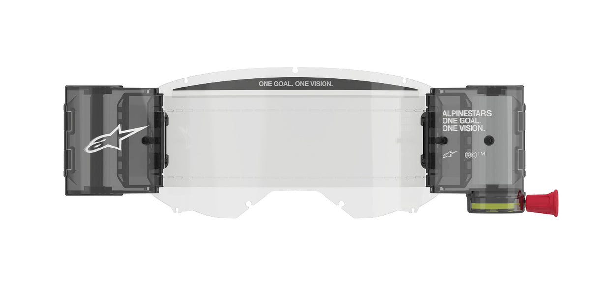 Sada Alpinestars ROLL-OFF Wide Vision pro brýle Vision 8/5/3 čiré plexi, čepy pro strhávací slídy