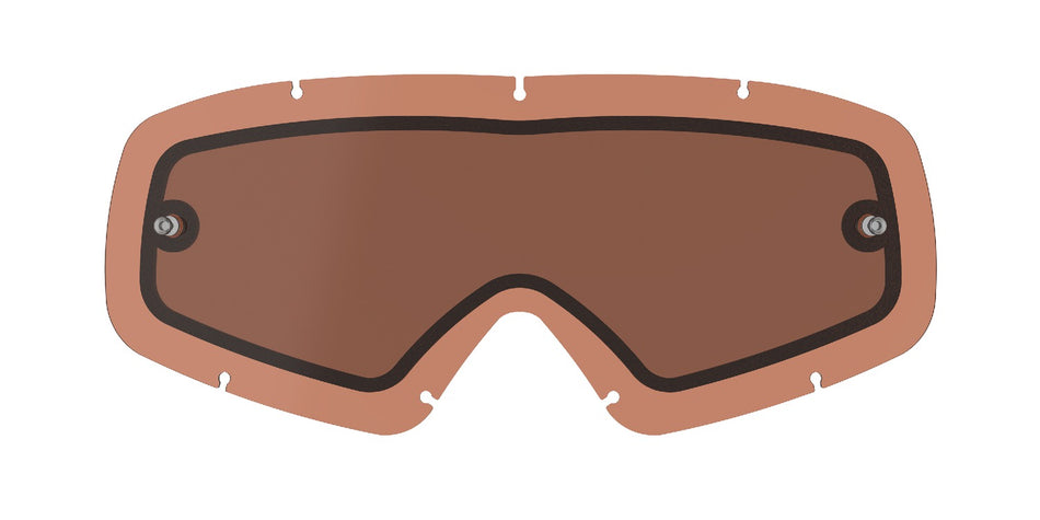Plexi pro brýle Alpinestars Vision Youth dvojité antifog oranžovo hnědá afterburn