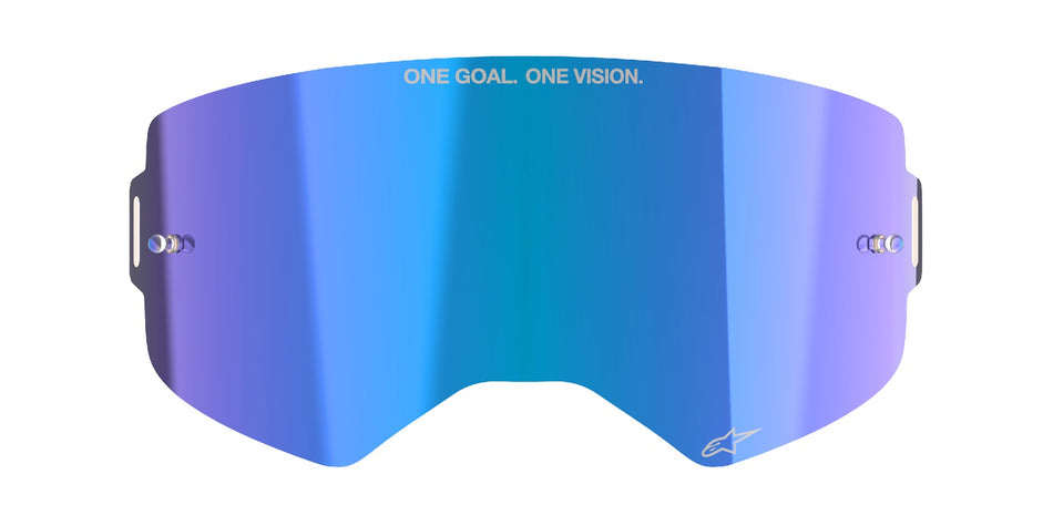 Plexi pro brýle Alpinestars Supertech zrcadlové modré ABSOLUTE VISION™