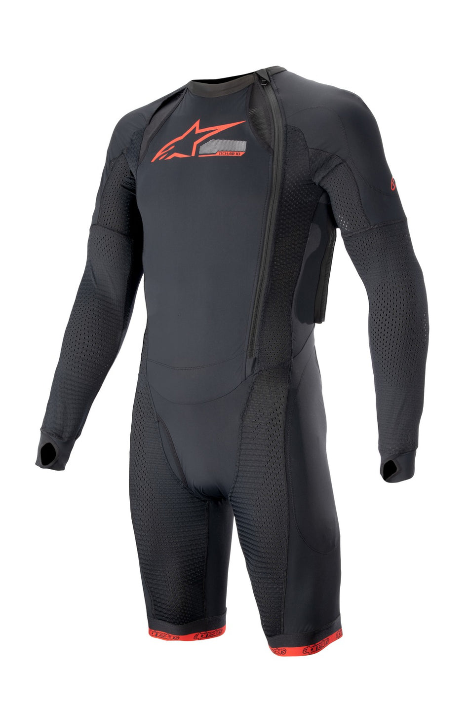 Vnější vrstva airbagové vesty Alpinestars TECH-AIR®10 černá/červená/šedá, standardní provedení s krátkými nohavicemi