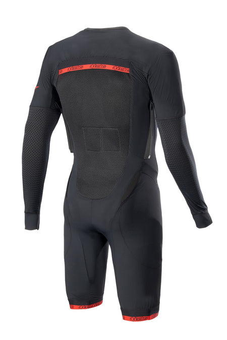 Vnější vrstva airbagové vesty Alpinestars TECH-AIR®10 černá/červená/šedá, standardní provedení s krátkými nohavicemi