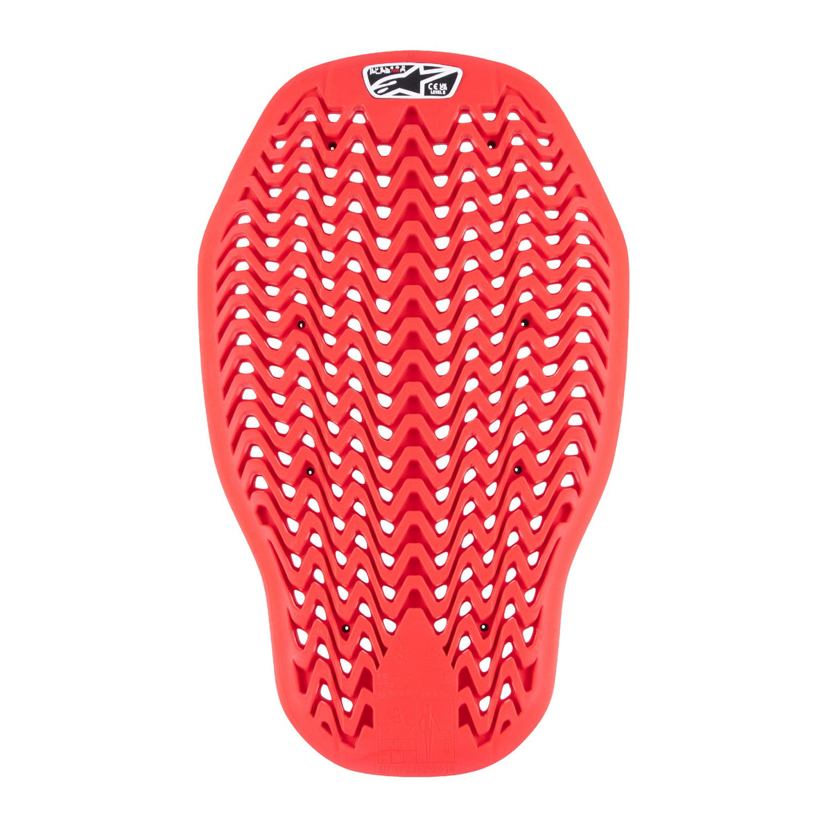 Páteřový chránič Alpinestars Nucleon Plasma vkládací certifikace CE2 červená/černá