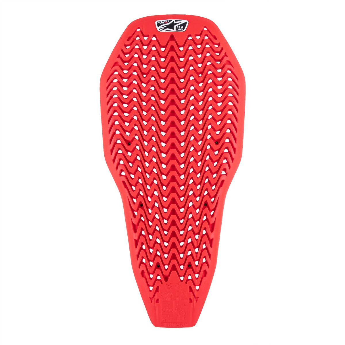 Páteřový chránič Alpinestars Nucleon Plasma Full Back vkládací prodloužený certifikace CE2 červená/černá