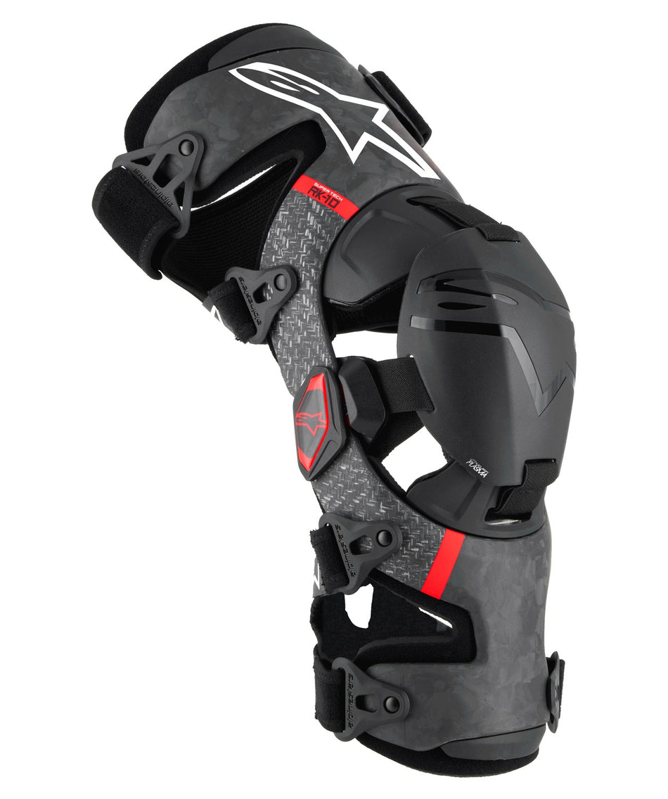 Kolenní ortézy Alpinestars Supertech RK-10 Plasma černá/červená, 1 pár