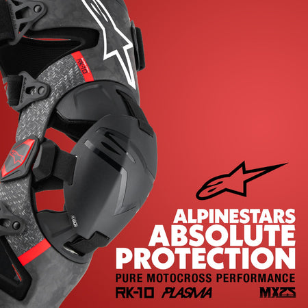 Kolenní ortézy Alpinestars Supertech RK-10 Plasma černá/červená, 1 pár